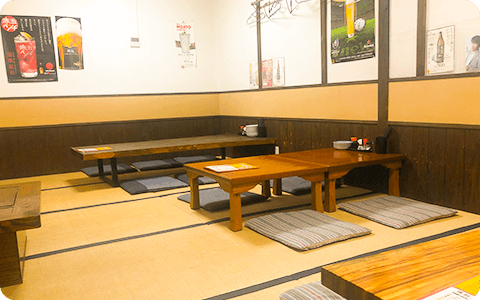 居酒屋たけちゃん座敷風景